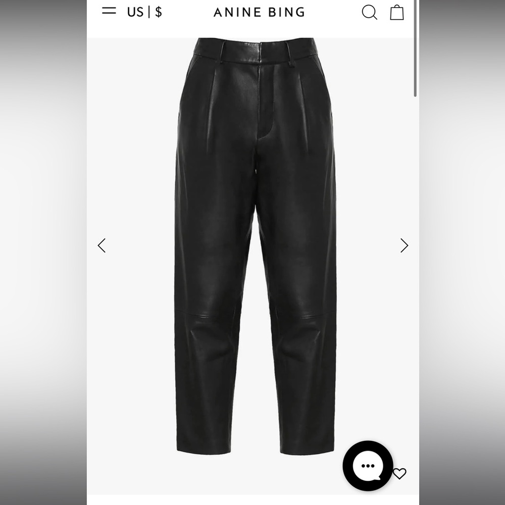 Anine Bing leather trousers